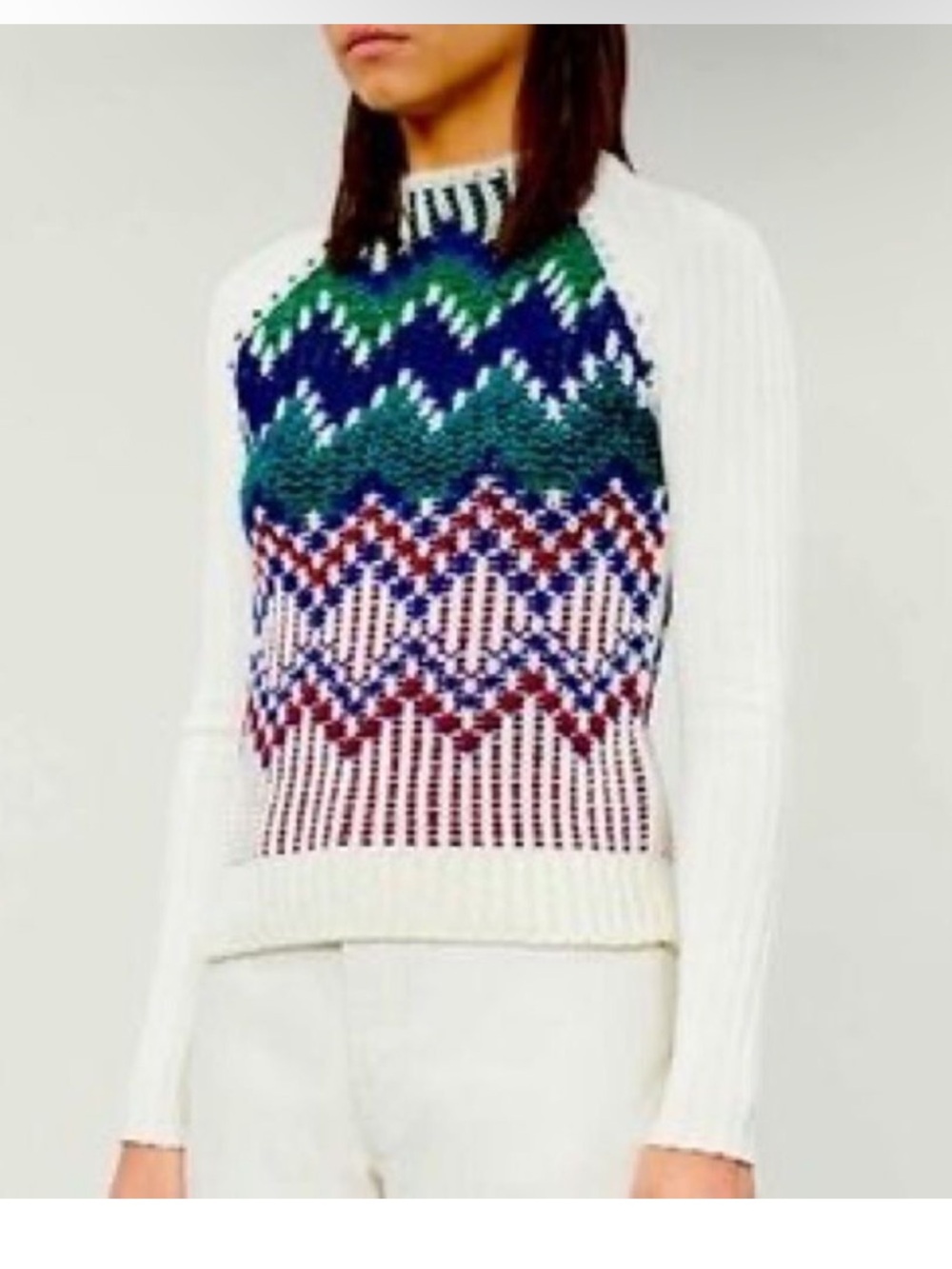 MAJE Multicolor Mimi Zig-zag Sweater